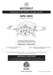 Masterbuilt MPG 300S Manual Del Usuario