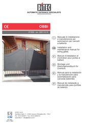 DITEC OBBI Manual Para La Instalacion Y La Manutencion