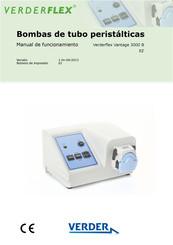 Verderflex Vantage 3000 B EZ Manual De Funcionamiento