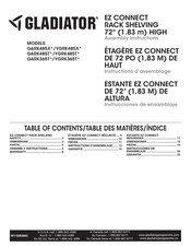 Gladiator EZ CONNECT YGRK485X Serie Instrucciones De Ensamblaje