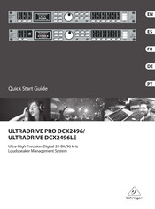 Behringer ULTRADRIVE DCX2496LE Guia De Inicio Rapido