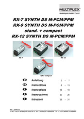Multiplex RX-12-SYNTH DS M-PCM Instrucciones