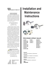 T&S EB-10K-J Instrucciones De Instalación Y Mantenimiento