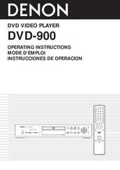 Denon DVD-900 Instrucciones De Operación