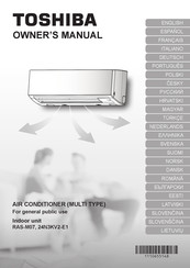 Toshiba RAS-M24N3KV2-E1 Manual Del Usuario
