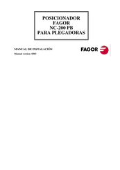 Fagor NC-200 PB Manual De Instalación