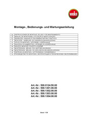 Weka 500.0124.50.00 Instrucciones De Montaje, De Uso Y De Mantenimiento
