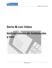 Otto M Serie Instrucciones De Instalacion Y Uso