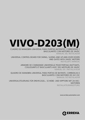 Erreka VIVO-D203M Manual Del Instalador