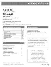 Vive Comfort TP-N-801 Manual De Instalación