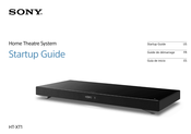Sony HT-XT1 Guía De Inicio