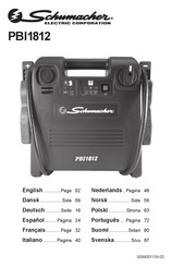 Schumacher Electric PBI1812 El Manual Del Propietario