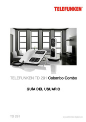 Telefunken TD 291 Colombo Combo Guia Del Usuario