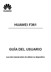 Huawei F361 Guia Del Usuario