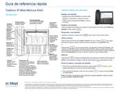 Mitel MiVoice 6940 Guía De Referencia Rápida