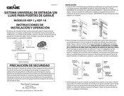 Genie KEP-1 Instrucciones De Instalación Y  Operación