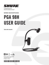 Shure PGA 98H Guia Del Usuario