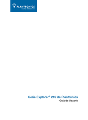 Plantronics Explorer 210 Serie Guía De Usuario
