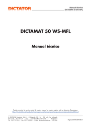 Dictator DICTAMAT 50 WS-MFL Manual Tecnico