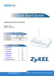 Zyxel NBG4115 Guia De Inicio Rapido