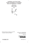Kohler K-470 Guía De Instalación Y Cuidado