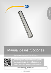 PCE Instruments PCE-HTD 125 Manual De Instrucciones