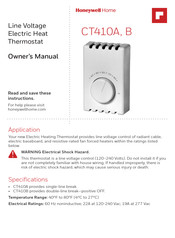 Honeywell Home CT410B Manual Del Propieratio