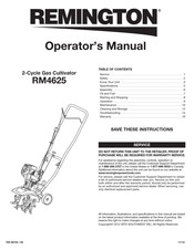 Remington RM4625 Manual Del Operador