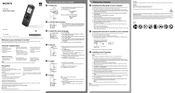 Sony ICD-PX333 Guia De Inicio Rapido