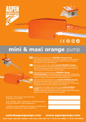 Aspen Pumps maxi orange Serie Instrucciones