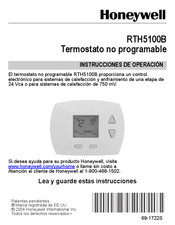 Honeywell RTH5100B Instrucciones De Operación