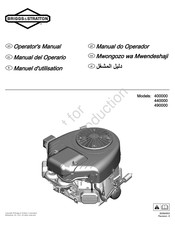 Briggs & Stratton Professional 440000 Manual Del Operario