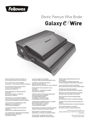 Fellowes Galaxy e Wire Manual Del Usuario