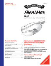 Overhead door SilentMax 4040 Manual Del Usuario