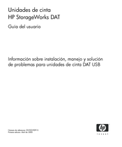 HP StorageWorks DAT 24 Guia Del Usuario