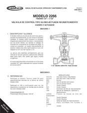 cashco 2266 Manual De Instalación, Operación E Mantenimiento