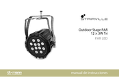 thomann Stairville Outdoor Stage PAR
12x3W Tri Manual De Instrucciones