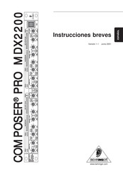 Behringer COMPOSER PRO MDX2200 Instrucciones Breves