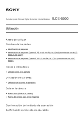 Sony ILCE-5000 Guia De Ayuda