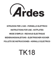 ARDES TK18 Folleto De Instrucciones