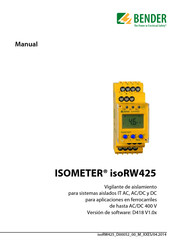 Bender ISOMETER isoRW425 Manual De Usuario