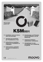 moovo KSM001 Instrucciones Y Advertencias Para La Instalación Y El Uso