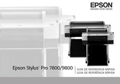 Epson STYLUS PRO 7800 Guía De Referencia Rápida