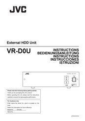 JVC VR-D0U Instrucciones