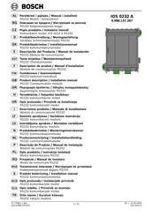 Bosch IOS 0232 A Descripción Del Producto / Manual De Instalación