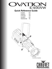 Chauvet Professional OVATION E-930VW Guía De Referencia Rápida