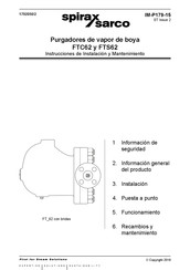 Spirax Sarco FTS62 Instrucciones De Instalación Y Mantenimiento