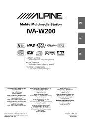 Alpine IVA-W200 Manual De Instrucciones