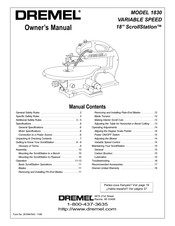 Dremel ScrollStation 1830 Manual Del Propietário