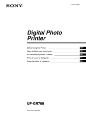 Sony UP-GR700 Manual Del Usario